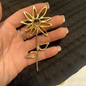 Large Vintage Flower Pin